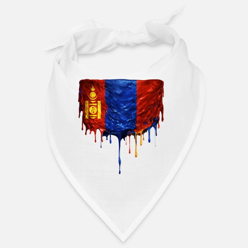 Mongolia Flag Drop Bandana
