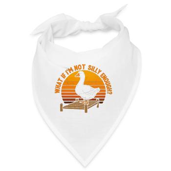 Nicht genug albern? Enten Sonnenuntergang - Bandana - Weiß - Vorne
