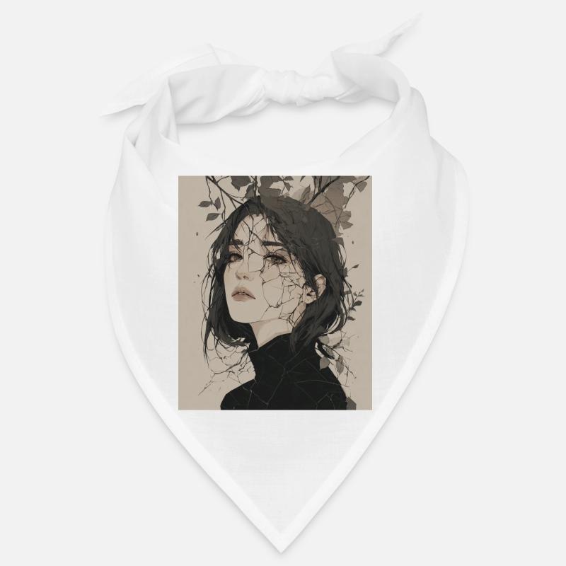 Portrait de feuille brisée Bandana