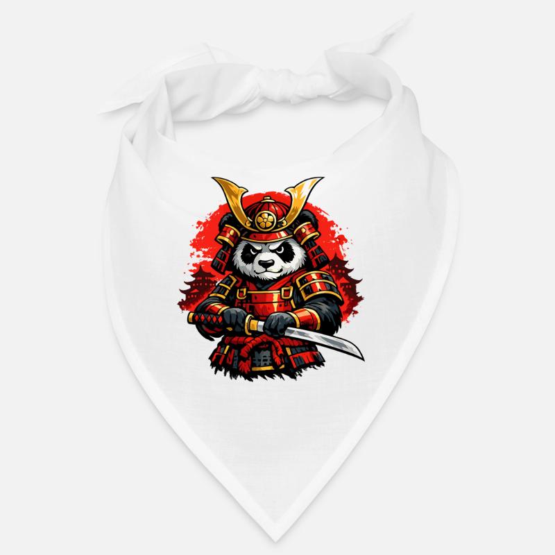 Samurai Panda with Japanese Style Katana Bandana