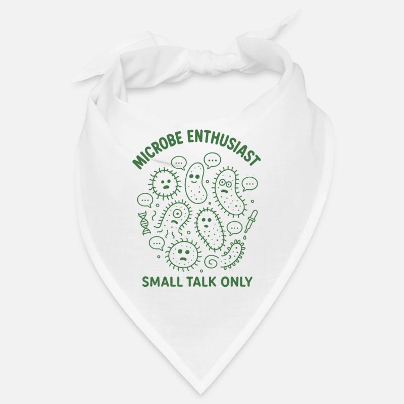 Microbe Talk Only | Microbiology Humor Bandana