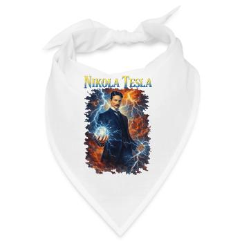 Nikola Porträt - Bandana - Weiß - Vorne