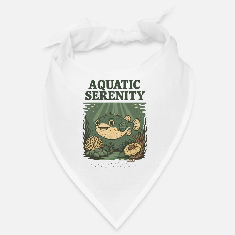 Aquatic Serenity Puffer Fish Bandana