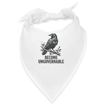 Werde unregierbarer lustiger Rabe - Bandana - Weiß - Vorne