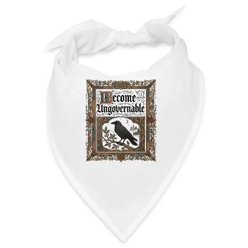 Werde unregierbarer lustiger Rabe - Bandana - Weiß - Vorne