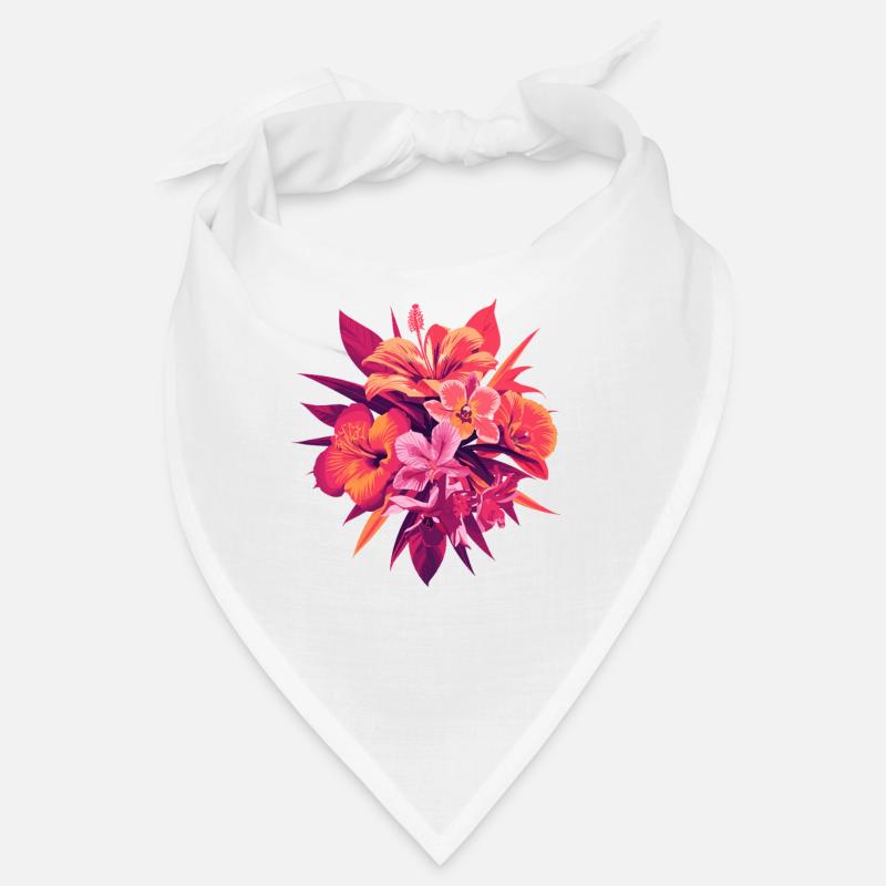 Fleurs tropicales Bandana