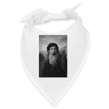 Leonardo Da Vinci Selbstporträt - Bandana - Weiß - Vorne