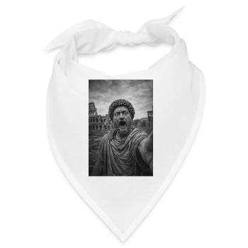 Marcus Aurelius Selbstporträt - Bandana - Weiß - Vorne