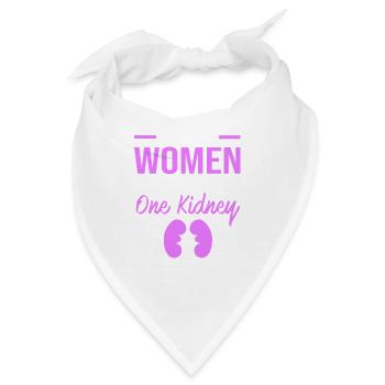 Nierenspender Transplantation Organspende - Bandana - Weiß - Vorne