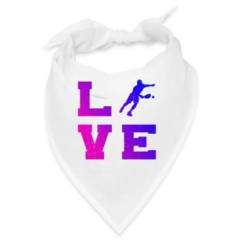 Pickleball Trainer Geschenkidee für den Geburtstag - Bandana - Weiß - Vorne
