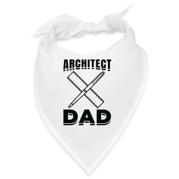 Architektur Papa - Bandana - Weiß - Vorne