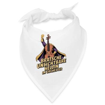 Bratsche - Unsichtbare Heldin Im Orchester - Bandana - Weiß - Vorne