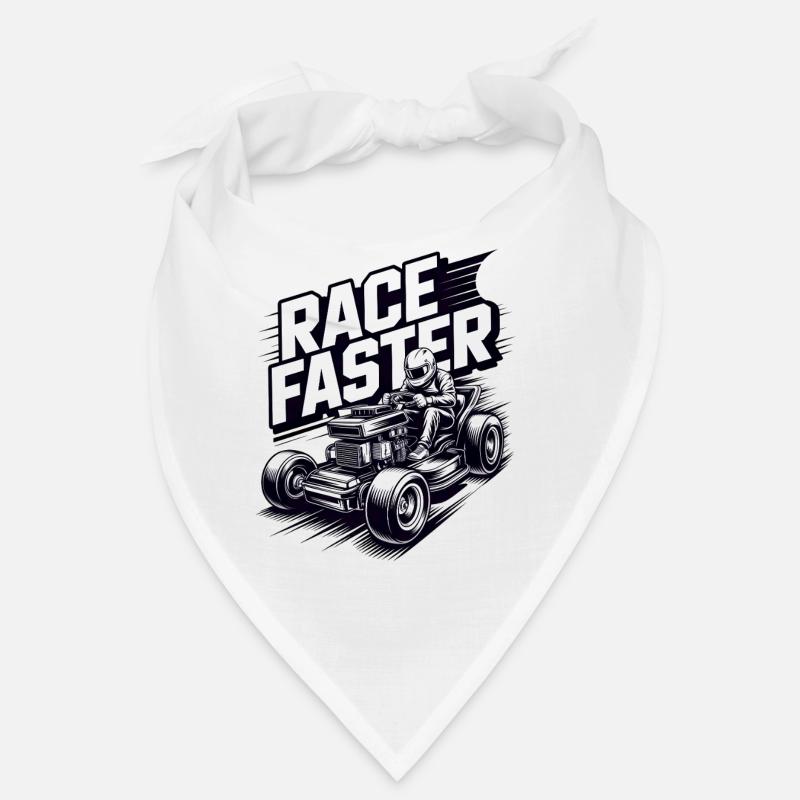 Course de tracteurs à pelouse Course de tondeuses à gazon Bandana