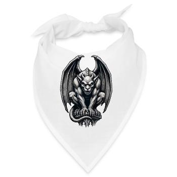 Vintage Gargoyle - Bandana - Weiß - Vorne