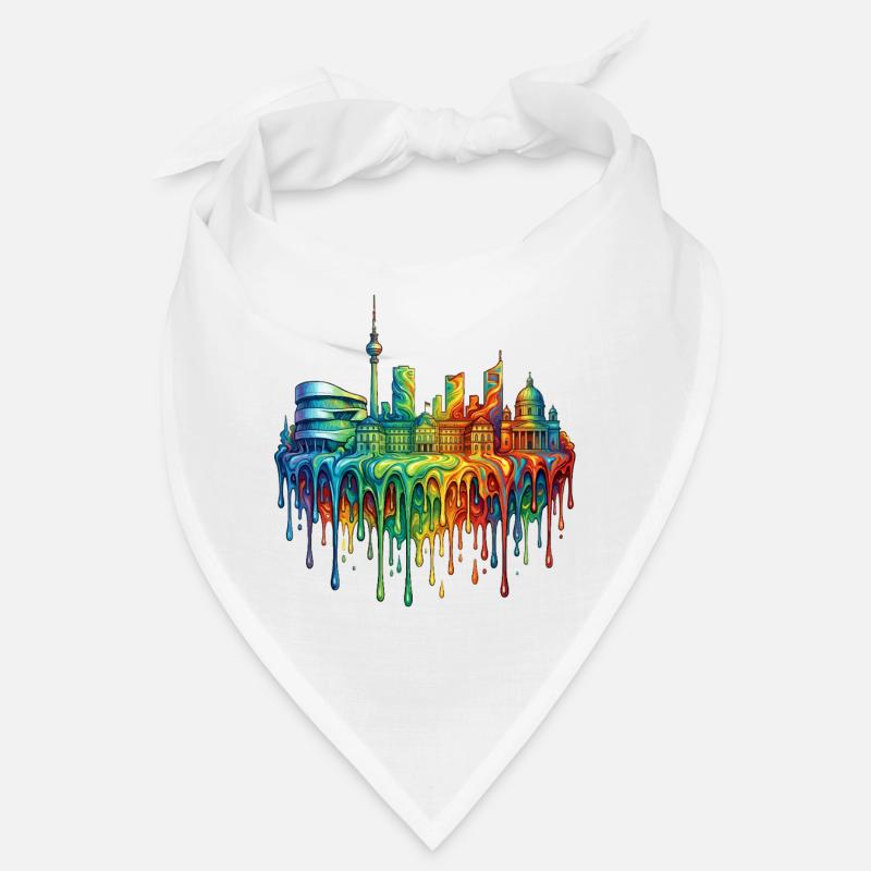 Stuttgart with colourful gradient Bandana