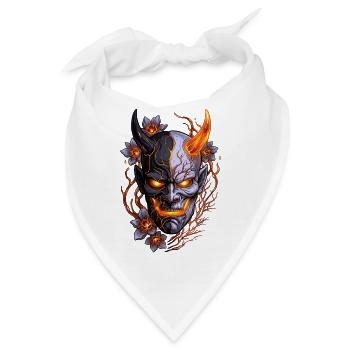 Hannya – Yōkai-Dämon - Bandana - Weiß - Vorne
