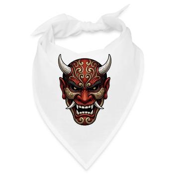 Hannya-Oni-Dämon - Bandana - Weiß - Vorne