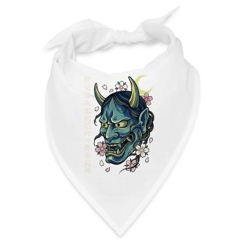 Hannya – Yōkai-Dämon - Bandana - Weiß - Vorne