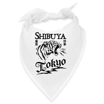 Shibuya Tokyo Tiger - Bandana - Weiß - Vorne