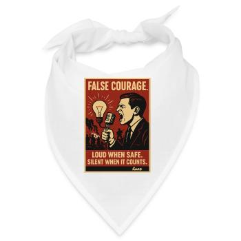 False Courage Protestplakat - Bandana - Weiß - Vorne