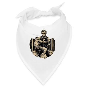 Abraham Lincoln MMA Fight Fighter USA - Bandana - Weiß - Vorne