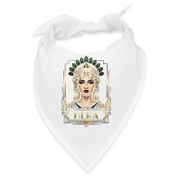 Hera Königin der Götter Art Déco - Bandana - Weiß - Vorne