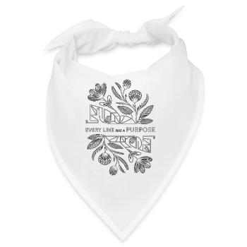 Logo Designer Every Line Has A Purpose Illustrator - Bandana - Weiß - Vorne