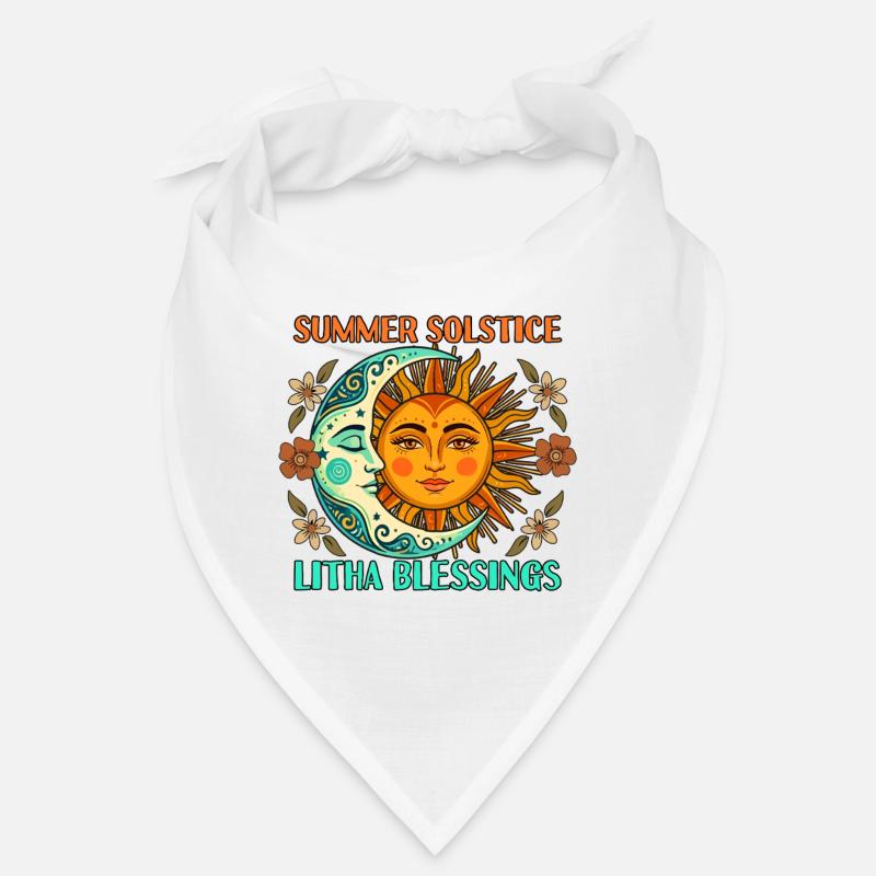 Litha Pagan Solstice d’été Midsommar Bandana