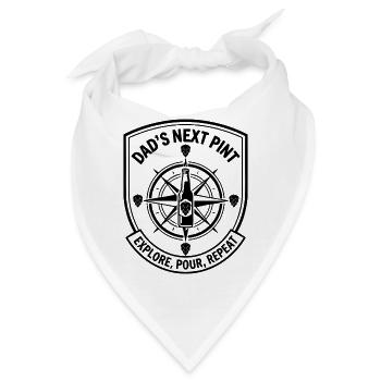 Vatertag Dad's Next Pint Bier - Bandana - Weiß - Vorne