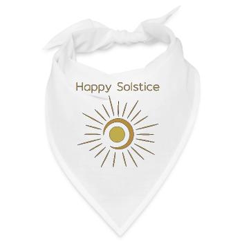 Litha Pagan: Sommersonnenwende, Mittsommer, Mittsommer, Mittsommer. - Bandana - Weiß - Vorne
