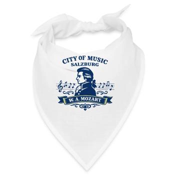 Salzburg Mozart City of Music Austria - Bandana - Weiß - Vorne
