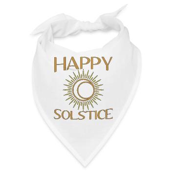 Litha Pagan: Sommersonnenwende, Mittsommer, Mittsommer, Mittsommer. - Bandana - Weiß - Vorne