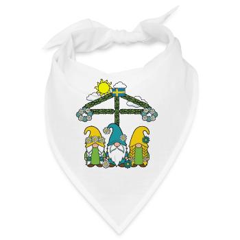 Litha Pagan: Sommersonnenwende, Mittsommer, Mittsommer, Mittsommer. - Bandana - Weiß - Vorne