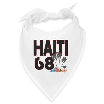 Haiti 68 mit Insel Flair  - Bandana - Weiß - Vorne