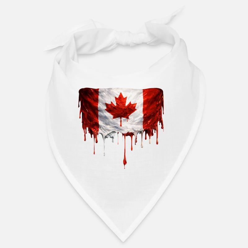 Drapeau canadien dégoulinant Bandana