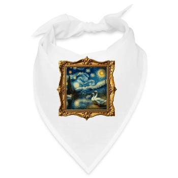 Emdengans Starry Night - Bandana - Weiß - Vorne