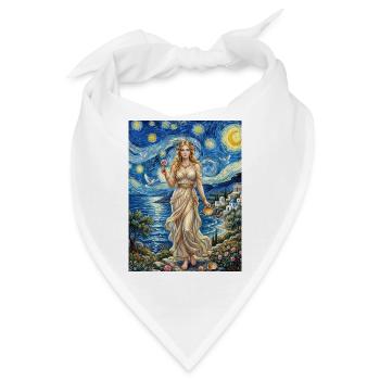 Aphrodite Sternennacht - Bandana - Weiß - Vorne