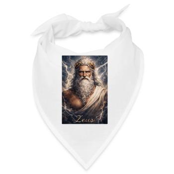 Zeus Porträt - Bandana - Weiß - Vorne