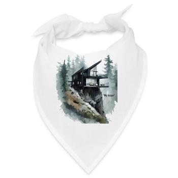 Klippen-Glashaus-Flucht - Bandana - Weiß - Vorne