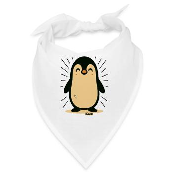 Sunny Penguin Maskottchen - Bandana - Weiß - Vorne
