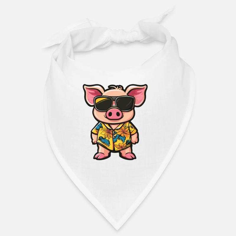 Pig Comic Holiday Bandana
