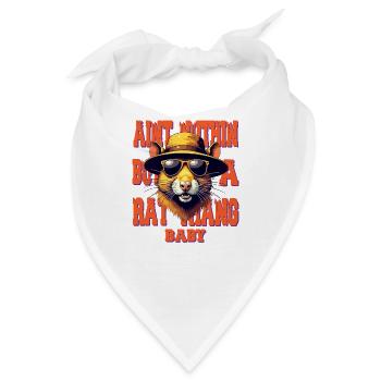 Lustige Hip-Hop-Ratte C-Walk Street Critter - Bandana - Weiß - Vorne