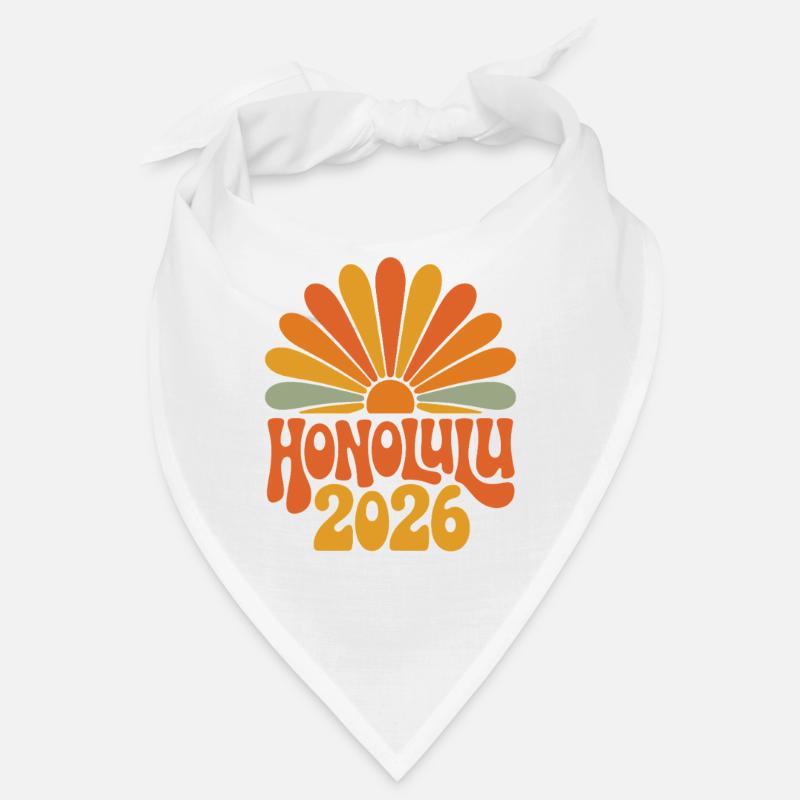 Honolulu 2026 Rétro Sunburst Bandana