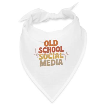 Altmodisches Social-Media-Amateurfunk - Bandana - Weiß - Vorne