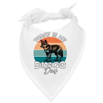 Australischer Wildhund Dingo - Bandana - Weiß - Vorne