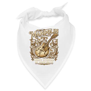 Mandolin Eight Strings of Happiness - Mandoline - Bandana - Weiß - Vorne