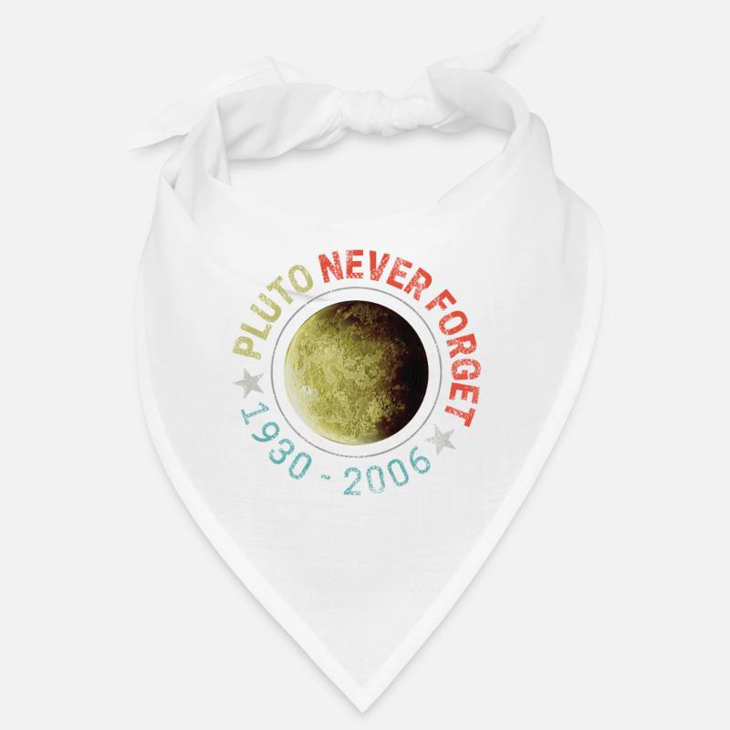 Pluto Never Forget 1930-2006 Retro Planet Design Bandana