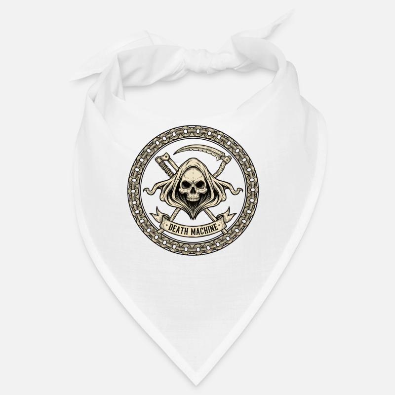 Motorcycle Biker V-Twin Motor Skull Skull Rocker Bandana