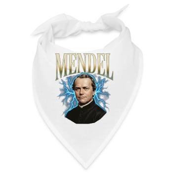 Gregor Mendel Donner - Bandana - Weiß - Vorne