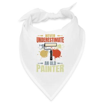 Maler Großvater - Bandana - Weiß - Vorne